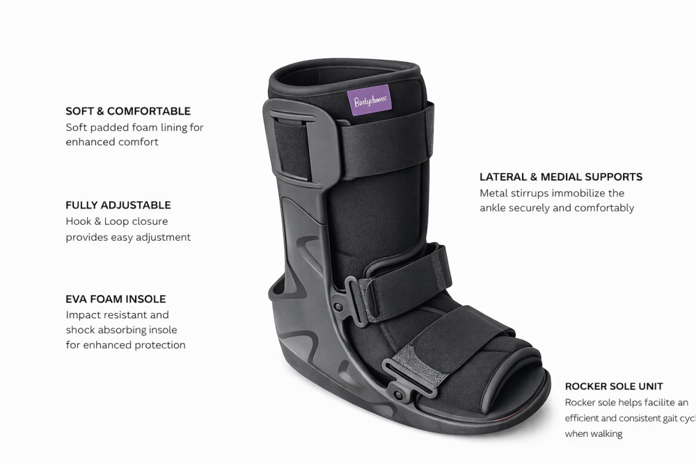 Fracture Boot Features