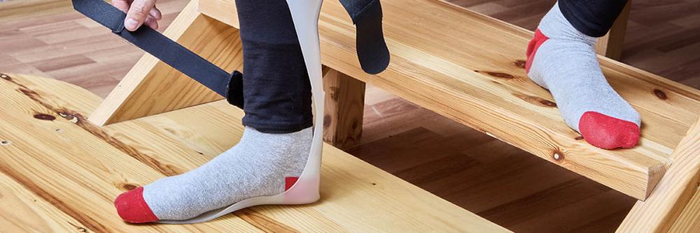 Drop Foot Brace being Worn