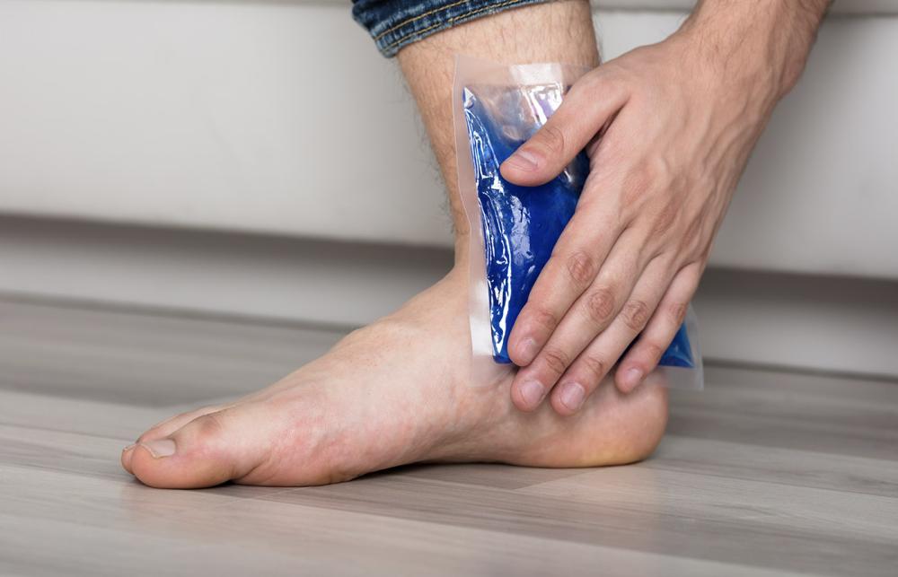 Ice Pack on Foot