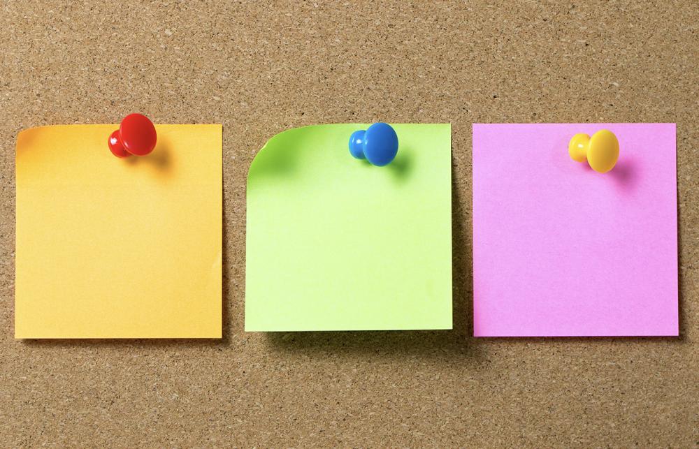 Notice board pins