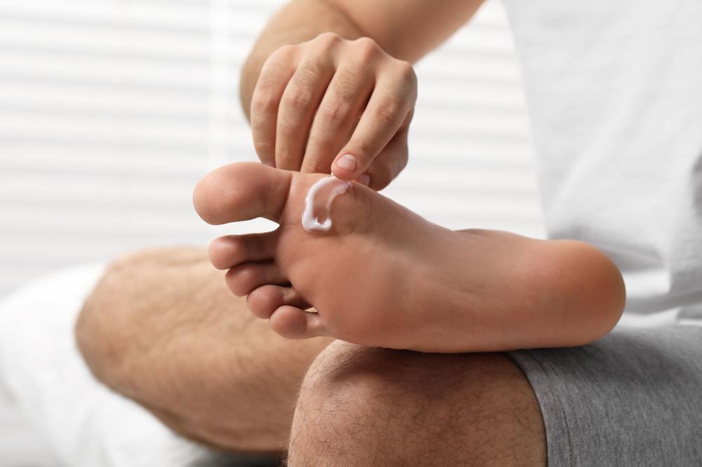 Foot Cream on Foot