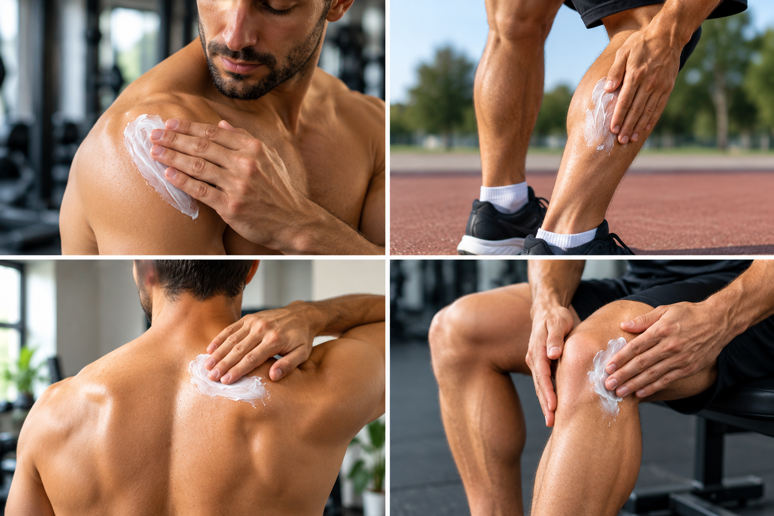 Muscle Rub being applied