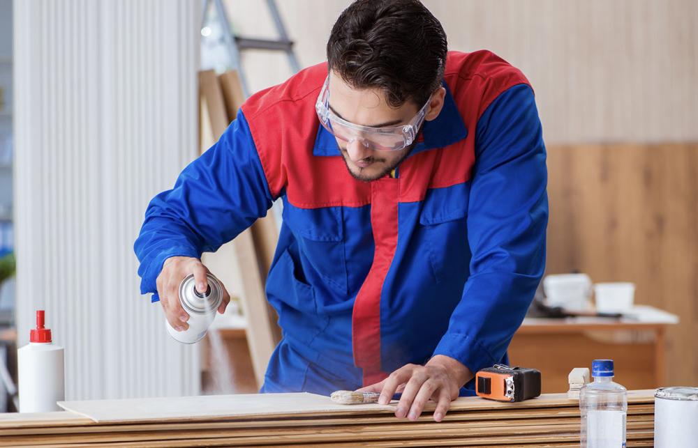 Using Spray Adhesive