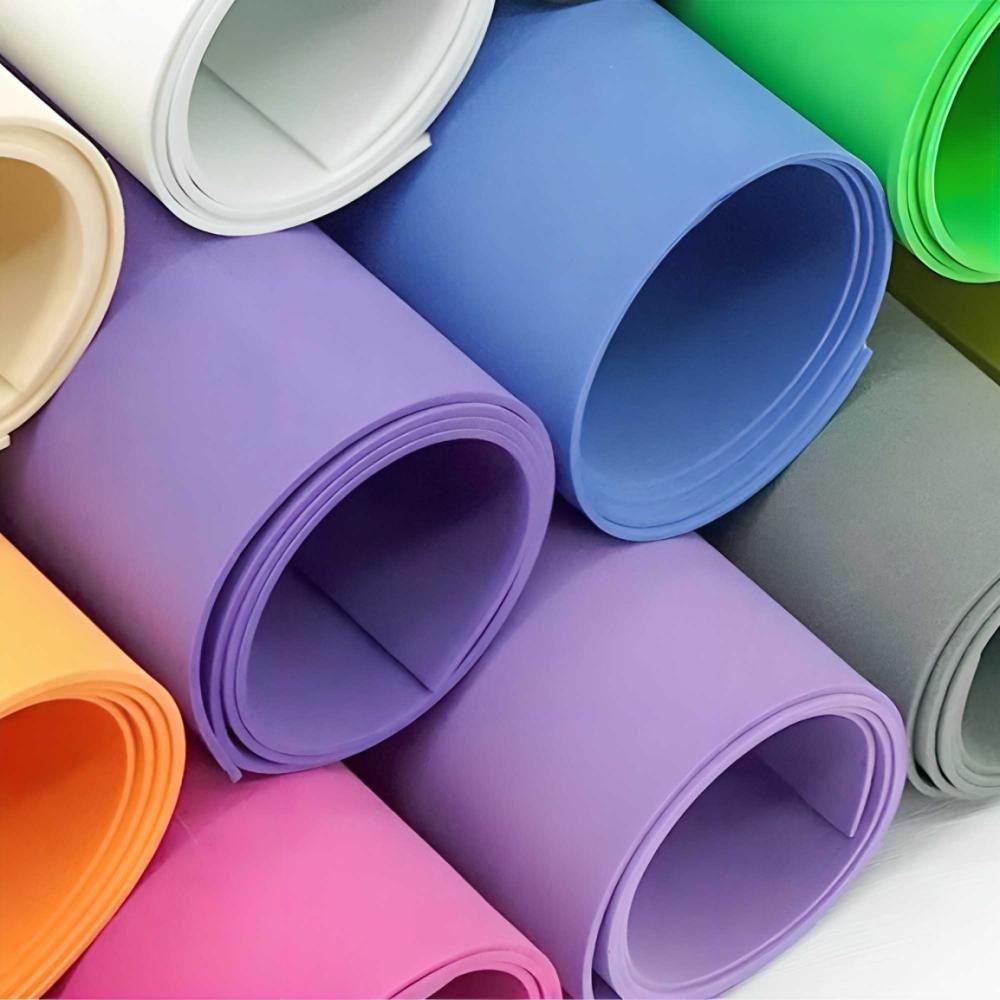 Medium density EVA foam sheets shown in multiple colours