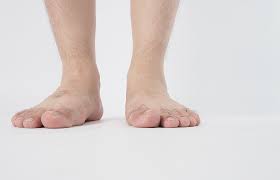Foot using resistance band during exercise