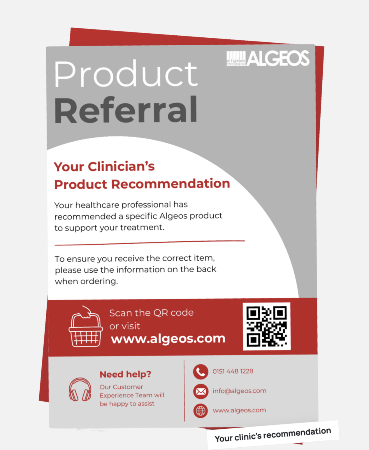 Algeos recommendation postcards