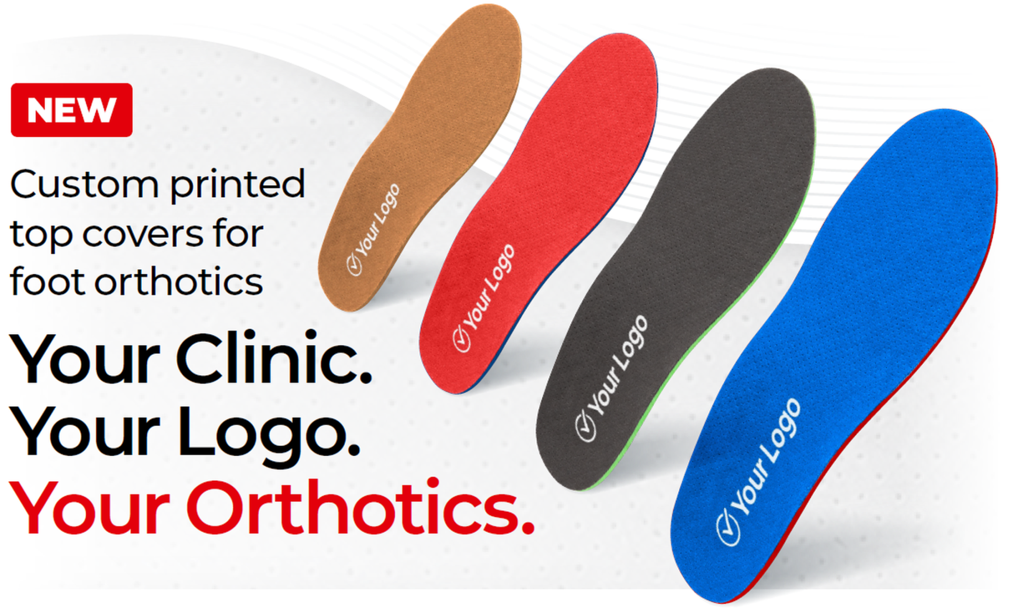 Custom printed orthotic top covers