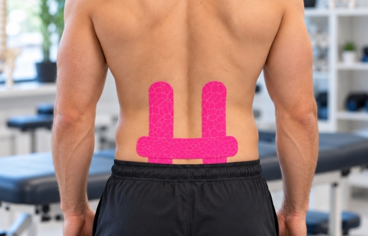 H Shape Lower Back Kinesiology Tape Technique 