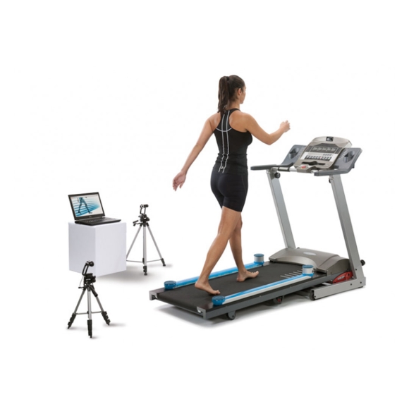 OptoGait gait analysis setup on treadmill