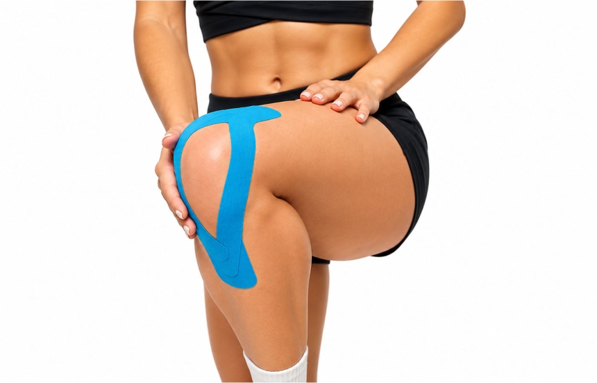 Kinesiology Tape on Knee