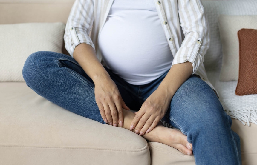 Pregnant with Swollen Feet