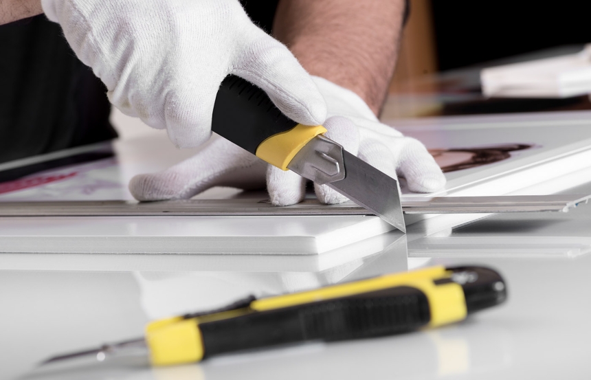 EVA Foam Being cut