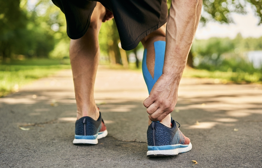 Man with Achilles Tendonitis