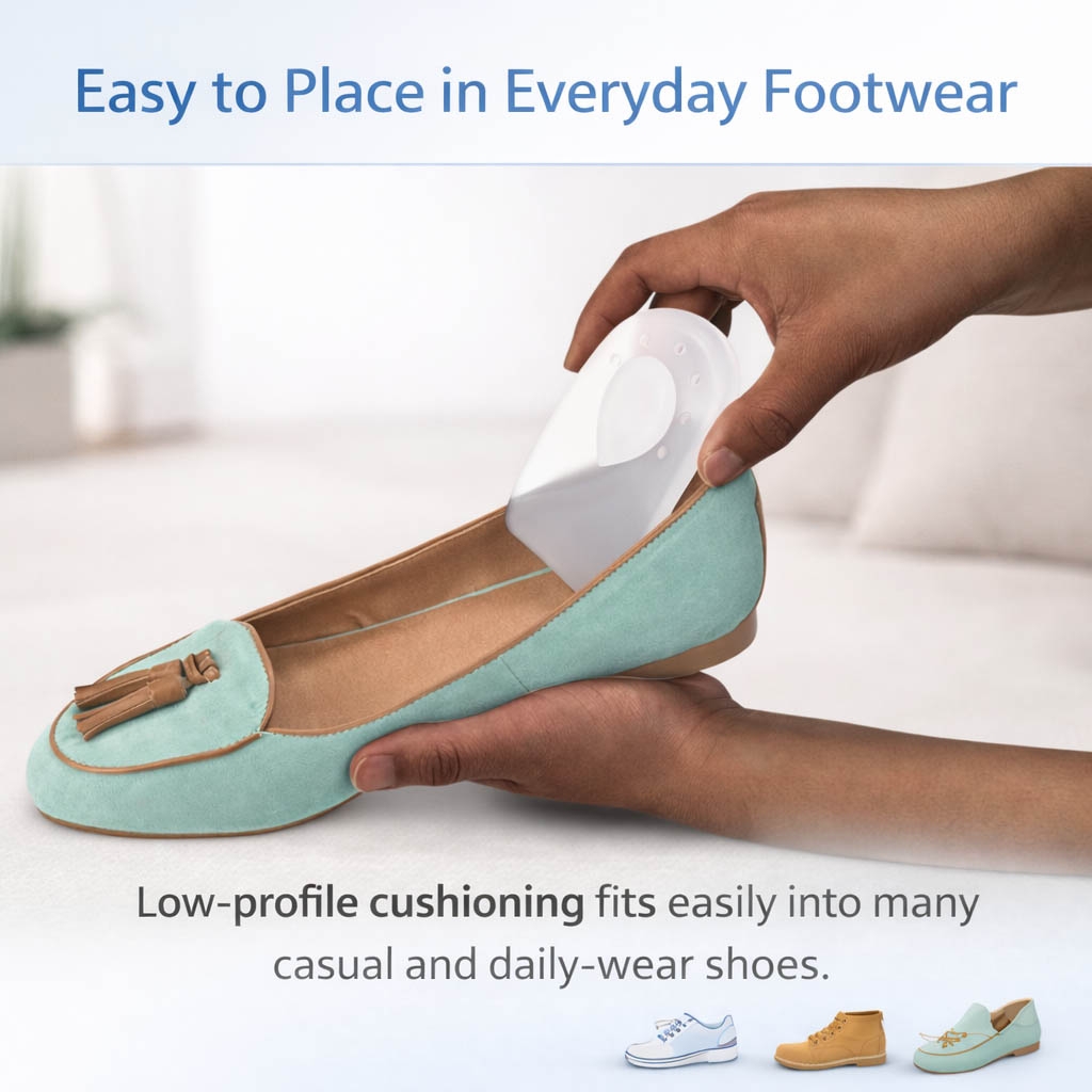 Heel spur pad in shoes