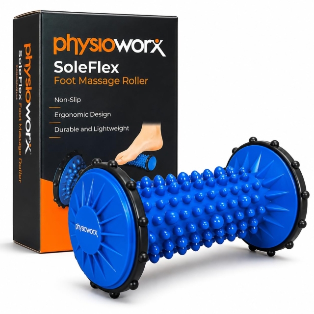 SoleFlex Foot Massage Roller - Foot Massage Spiky Roller for Plantar Fasciitis