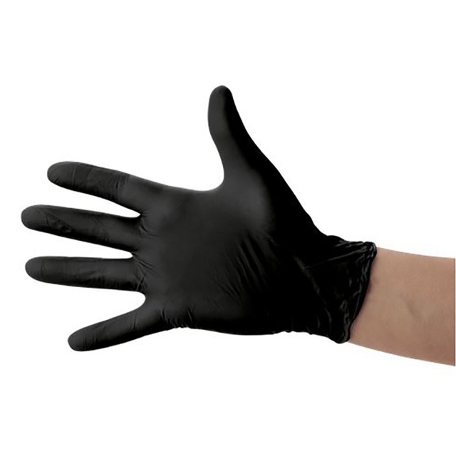 Black Nitrile Powder Free Gloves 