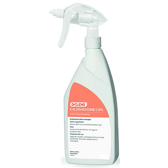 Co-Clens 0.5% Chlorhexidine in Ethanol | 500ml pink spray