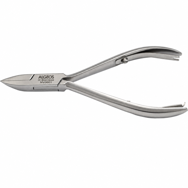 Fine Pointed Ingrown Nail Nipper - 11.5cm - Straight Jaw - Double Spring