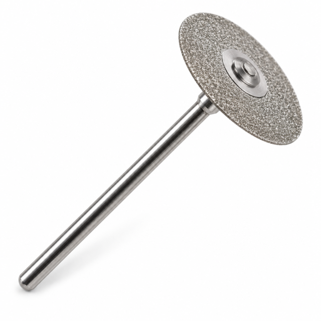 Kiehl Flexible Diamond Abrasive Disc and Mandrel 22mm Rough grit Autoclavable