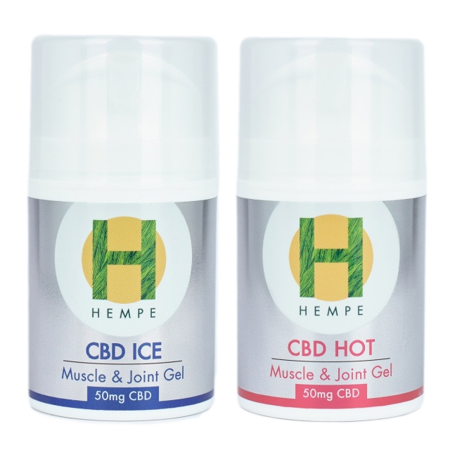 HEMPE CBD Hot & Cold Combo | Muscle & Joint Gels​ | Warming and Ice-cooling effects
