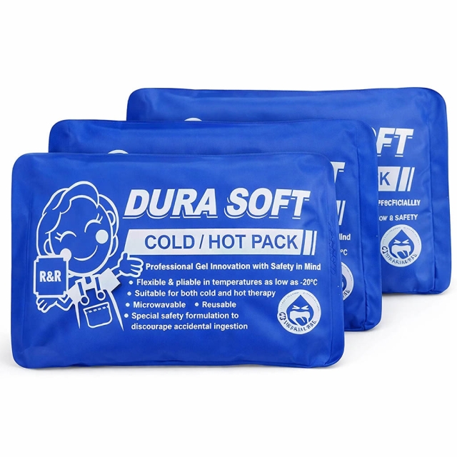 Ice Pack Cold Pack Reusable - 10cm x 15cm (Pack of 3)