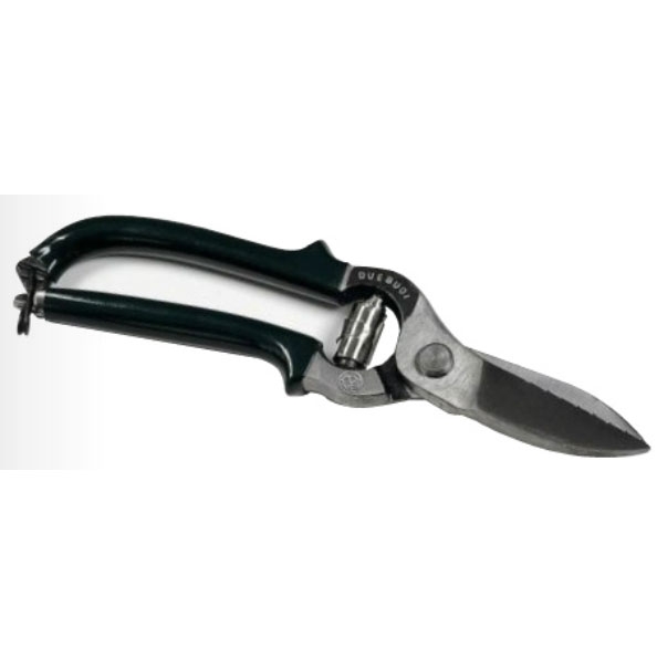 Left-handed leather shears - Straight blade