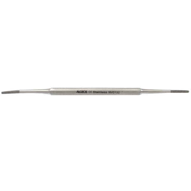 Algeos Blacks File - Medium - Double Ended - 14cm for Podiatry, Chiropody and other nail treatments. 