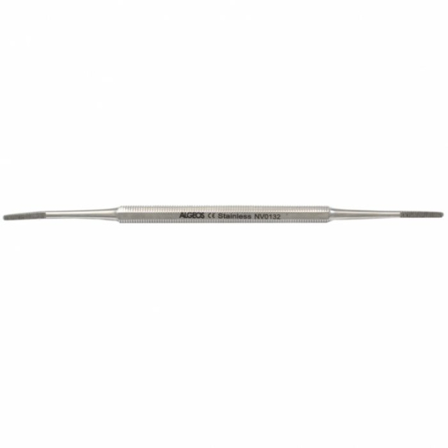 Algeos Blacks File - 14cm - Straight/double-ended/fine pointed.