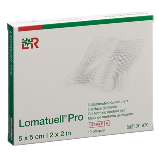 Lomatuell Pro 5x5cm - Gel forming contact net