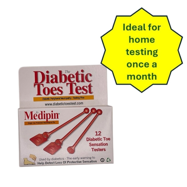 Medipin Test Pins - Diabetic Neuropathy Test for Feet - Home testing