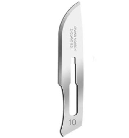 Swann Morton Green Blades | Stainless Steel |Podiatry| Demaplaning No.10