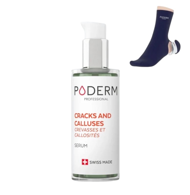 Poderm Cracks and Calluses Feet Serum + Gel Socks
