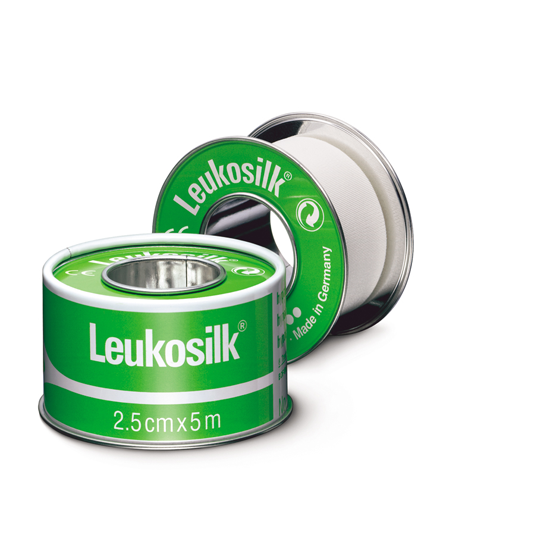 Leukosilk Tape 2.5cm x 5m Fixation of Dressings