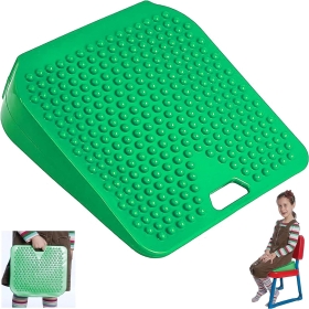 Child's Sensory Seating Wedge with handle. Latex Free Junior Wedge Cushion. Use at School or Home