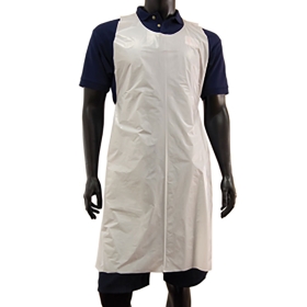 Plastic Aprons - White - Ideal for Clinicians 