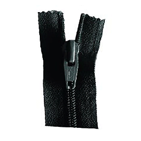 Black Nylon Zips