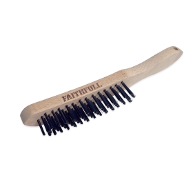Steel Wire Brush - Wooden Handle