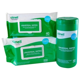 Clinell universal wipes range