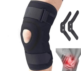 Bodytonix Hinged Knee Brace Support | Open patella | Hidden Hinges
