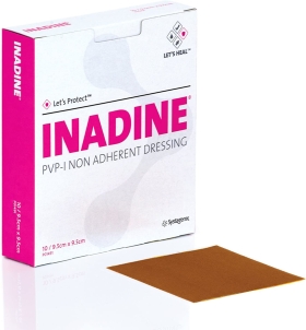 INADINE® PVP-I Iodine Non-Adherent Dressings (9.5cm x 9.5cm)