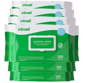 Clinell Universal Wipes | Kills the virus that causes COVID-19 in 30 seconds