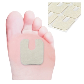 Semi-Hard Horseshoe Felt Pads - Adhesive Backed