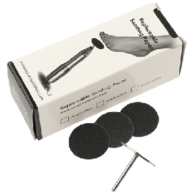 Abrasive Footcare Discs - 25mm - 100 Pack and free mandrel