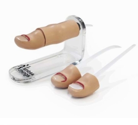 Ingrowing Toenail Trainer simulates an adult inflamed toe end and allows for procedures such as excision, ring block and ablation.