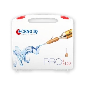 CryoIQ PRO with 2 interchangeable tips (Dermatology and Standard) - Liquid Freeze Therapy - device, cartridge and case