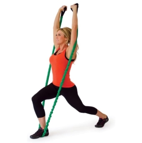 Physioworx Latex Tube with Sleeve and Handles - For rehabilitation, fitness, flexibility, general training