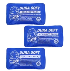 Dura Soft Cold/Hot Gel Pack (Nylon cover) - 10cm x 15cm - Pack of 3