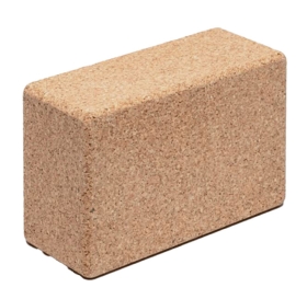 Physioworx Yoga Cork Brick. 100% Sustainable Natural Cork. Fitness, Home Exercise. Dimensions 22.5 x 10 x 7.5cm