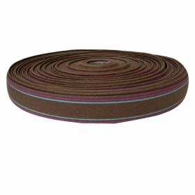 Truss Elastic Rubber Belting | 2 Stripes Design Beige | 2 Widths | Sold per Metre