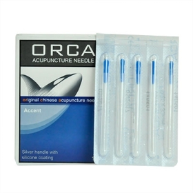 Orca Sterile Acupuncture Needles Silver Plated with Tube
